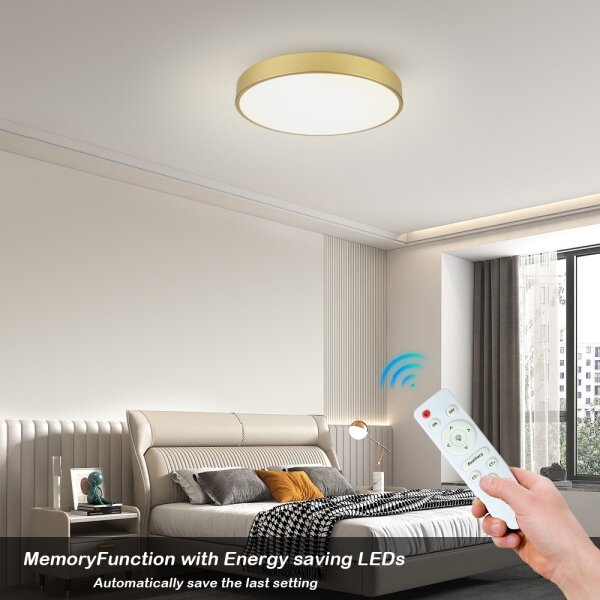 Brilagi - LED Stm. svítidlo POOL LED/60W/230V 3000-6000K pr. 60 cm zlatá + DO