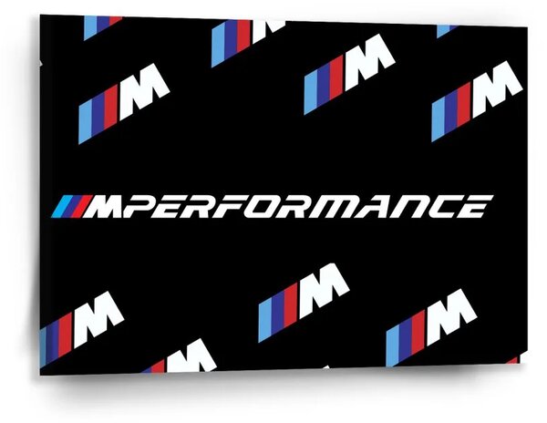 Sablio Obraz MPERFORMANCE černý vzor - 90x60 cm