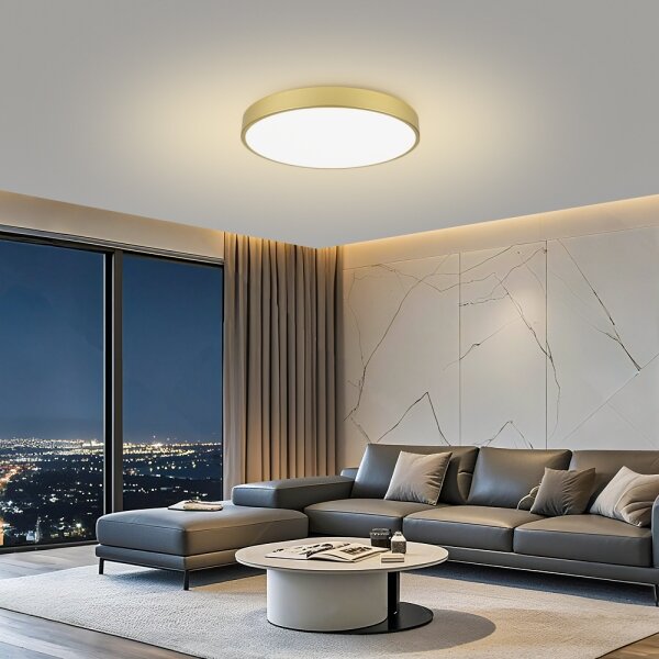 Brilagi -LED Stropní svítidlo POOL LED/100W/230V 3000/4000/6000K pr. 80 cm zlatá