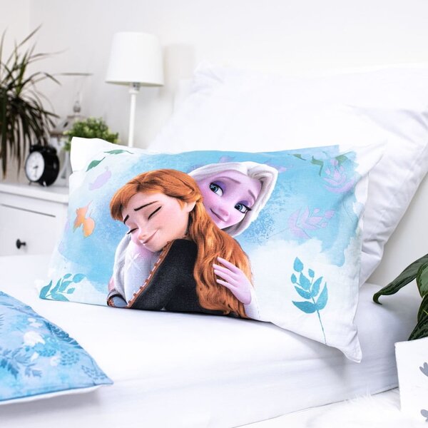 Modré bavlněné dětské povlečení do postýlky 100x135 cm Frozen "Blue" – Jerry Fabrics