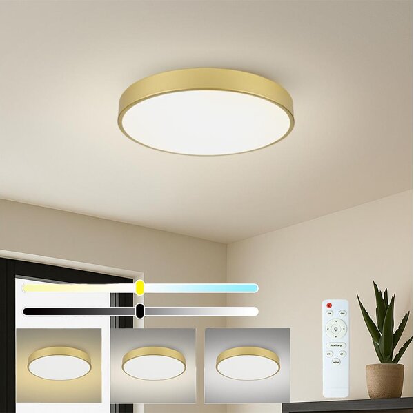 Brilagi - LED Stm. svítidlo POOL LED/60W/230V 3000-6000K pr. 60 cm zlatá + DO