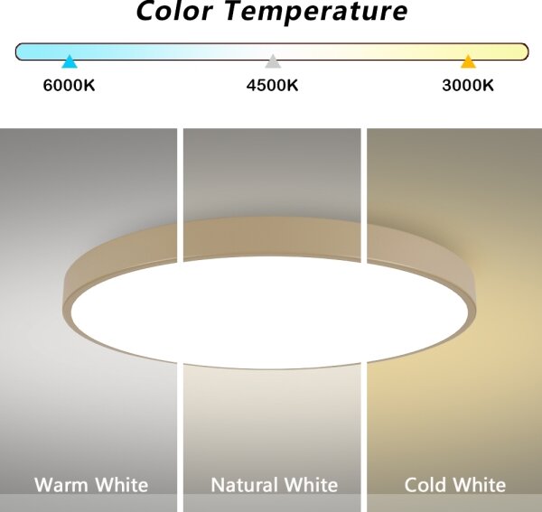 BRILAGI-LED Stropní svítidlo POOL LED/128W/230V 3000/4000/6000K pr. 100 cm béžov