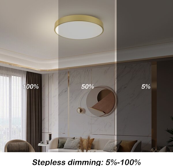 Brilagi - LED Stm. svítidlo POOL LED/60W/230V 3000-6000K pr. 60 cm zlatá + DO