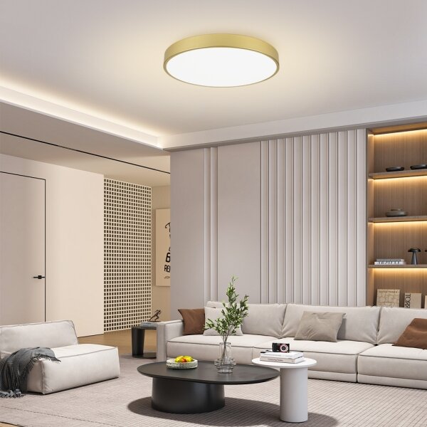 Brilagi -LED Stropní svítidlo POOL LED/100W/230V 3000/4000/6000K pr. 80 cm zlatá