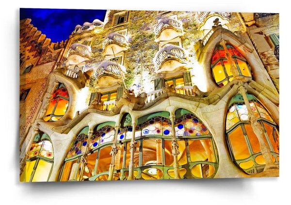 Sablio Obraz Barcelona Gaudi Casa Batllo 1 - 120x80 cm