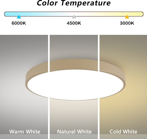 Brilagi-LED Stropní svítidlo POOL LED/100W/230V 3000/4000/6000K pr. 80 cm béžová