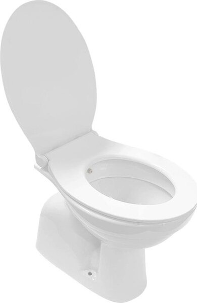 Podlahové WC Bidet Taharet Podstavec pro vypouštění WC Aquablue s nádržkou a víkem