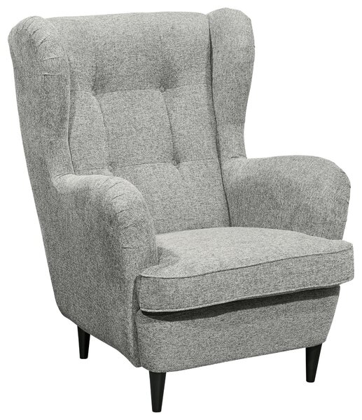 KŘESLO UŠÁK, textil, kompozitní dřevo, barvy stříbra MID.YOU - Online Only křesla & taburety, Online Only