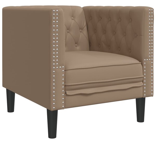 3dílná sedací souprava Chesterfield cappuccino umělá kůže 3209272