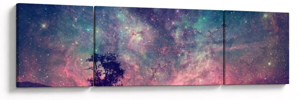 Obraz - Nadpozemská noční obloha (170x50 cm)