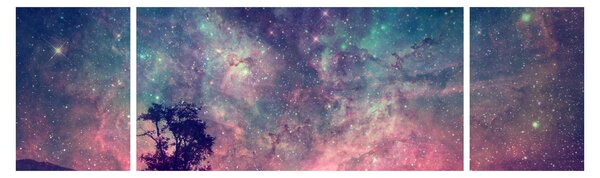 Obraz - Nadpozemská noční obloha (170x50 cm)