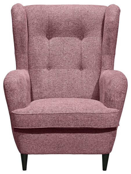 KŘESLO UŠÁK, textil, kompozitní dřevo, růžová MID.YOU - Online Only křesla & taburety, Online Only