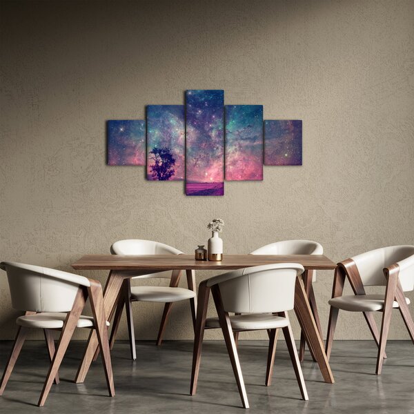 Obraz - Nadpozemská noční obloha (125x70 cm)