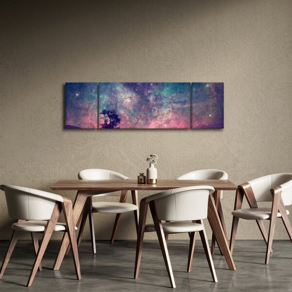 Obraz - Nadpozemská noční obloha (170x50 cm)