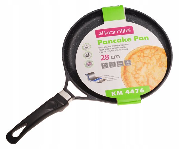 Pánev na palačinky Kamille 28 cm hliníková