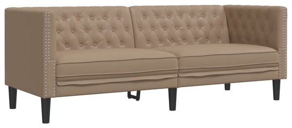 2dílná sedací souprava Chesterfield cappuccino umělá kůže 3209279