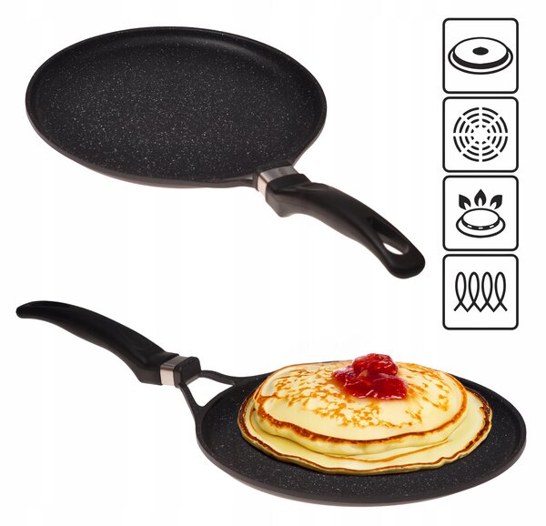 Pánev na palačinky Kamille 28 cm hliníková