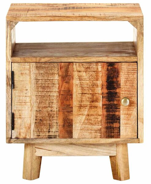 Noční stolek 40 x 30 x 50 cm hrubé mangovníkové dřevo 320928
