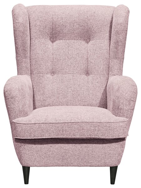 KŘESLO UŠÁK, kompozitní dřevo, textil, světle růžová MID.YOU - Online Only křesla & taburety, Online Only
