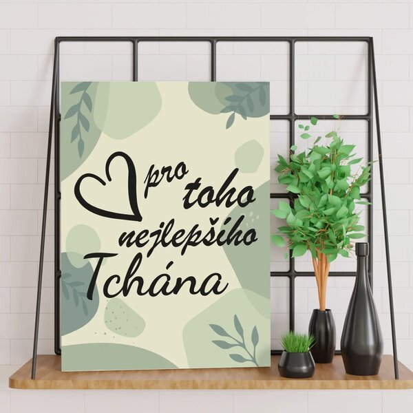 Sablio Dárková cedulka Pro toho nejlepšího tchána: 30x40 cm
