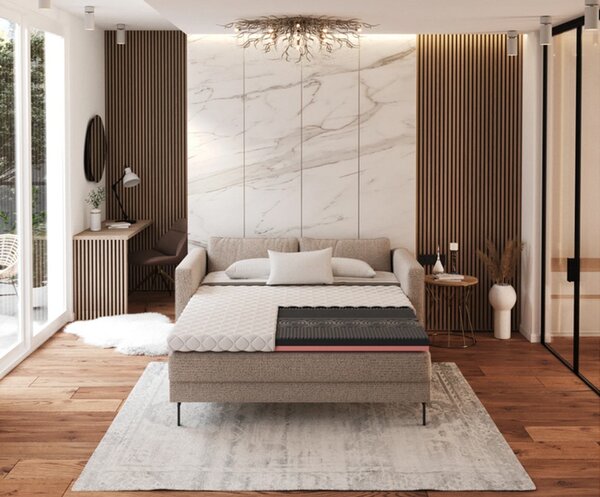 Přistýlka z profilované 7zónové pěny HR H30 BLACK a VISCO pěny 80x200 cm 7cm