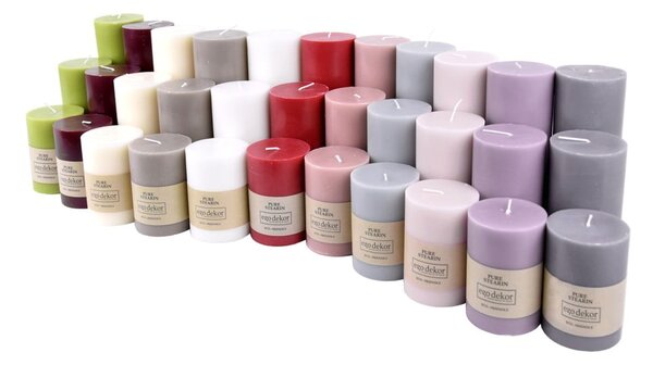 Bílá svíčka Eco candles by Ego dekor Friendly, doba hoření 37 h