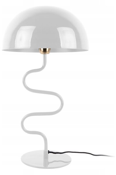 STOLNÍ LAMPA KOVOVÁ BÍLÁ HOUBA DO OBÝVACÍHO POKOJE JÍDELNY výška 54 cm