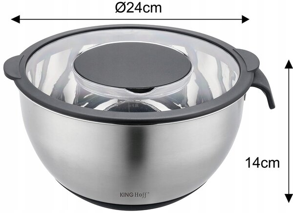 Kuchyňská miska multifunkční struhadlo na zeleninu 24 cm 5 l 5 ks KINGHOFF KH-1861