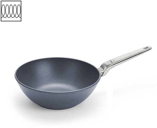 Wok Pánev Diamond Lite PRO s nerezovou rukojetí 26 cm na indukci - WOLL