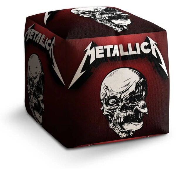 Sablio Taburet Cube METALLICA Death metal - 40x40x40 cm