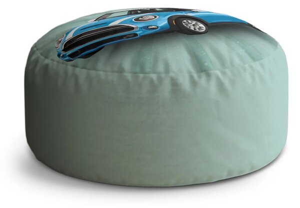 Sablio Taburet Circle Mini sedan Zelené pozadí: 38x48 cm
