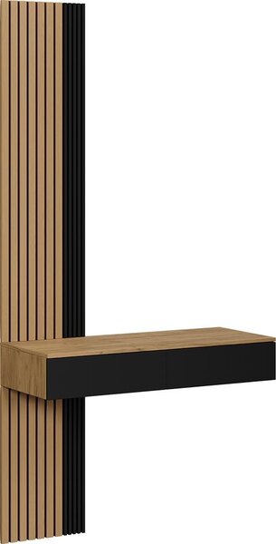 Toaletní stolek Vicco Melina Dub/černá 100 cm se 2 zásuvkami, Model 57980