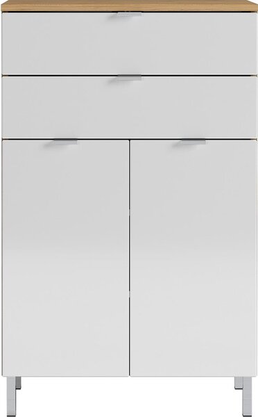 Bílá vysoká koupelnová skříňka 60x97 cm Mauresa - Germania