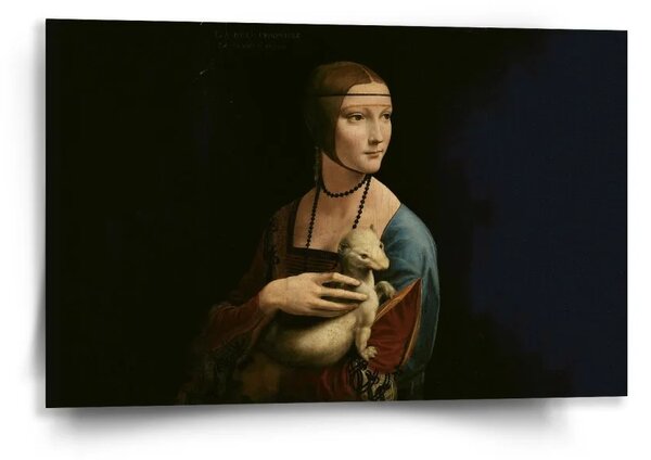 Sablio Obraz Dáma s hranostajem - Leonardo da Vinci - 60x40 cm