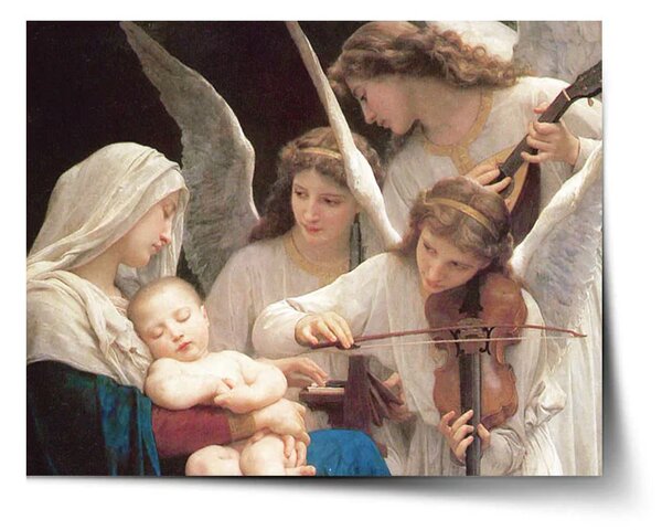 Sablio Plakát Panna s anděly - William-Adolphe Bouguereau - 60x40 cm