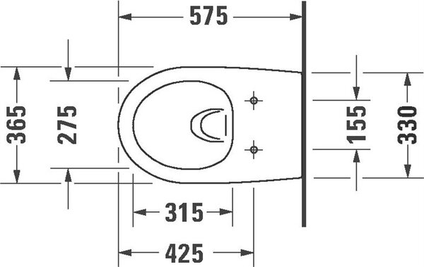 DURAVIT 45720900A1 Architec závěsný WC set, bílý, bez okrajů