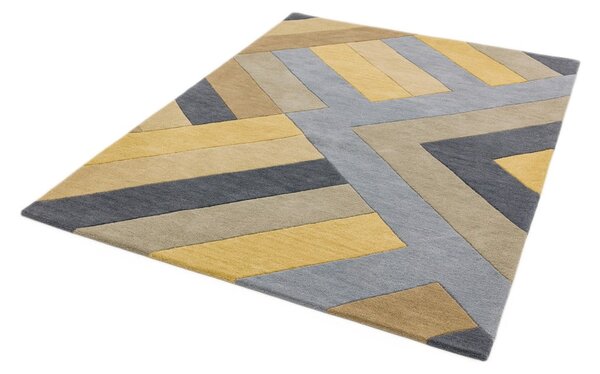 Šedo-žlutý koberec Asiatic Carpets Reef Big Zig, 120 x 170 cm