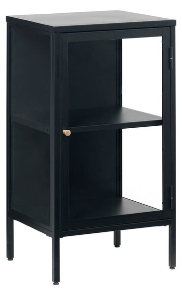 Černá kovová vitrína 45x85 cm Carmel – Unique Furniture