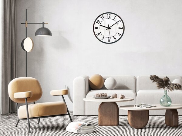 Nástěnné hodiny OSKAR TICHÉ PŘEHLEDNÉ 3D MODERNÍ LOFT
