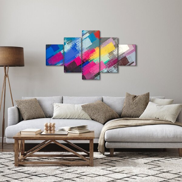 Obraz - Barevné tahy štětcem (125x70 cm)
