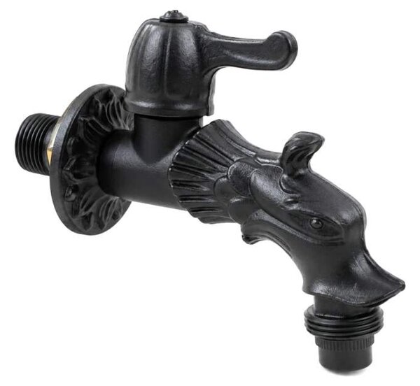 Vodovodní KOHOUTEK DRAK 1/2", stříbrná patina