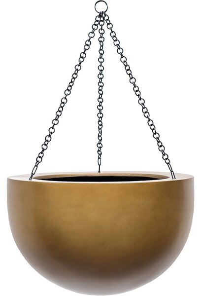 Obal Gradient - Hanging Bowl matná medová, průměr 38 cm