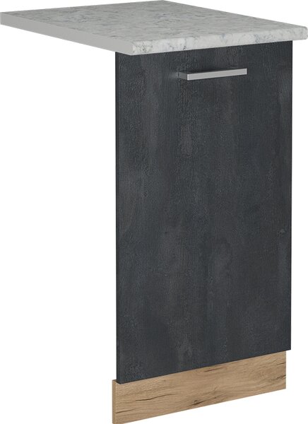 Čelní panel myčky Vicco R-Line Černý beton 45 cm s pracovní deskou, Model 55093