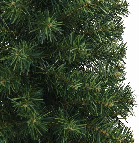 Úzký umělý vánoční stromek se stojanem zelený 180 cm PVC 320950
