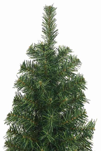 Úzký umělý vánoční stromek se stojanem zelený 180 cm PVC 320950