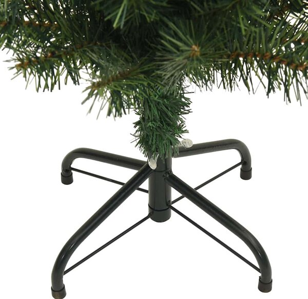 Úzký umělý vánoční stromek se stojanem zelený 180 cm PVC 320950