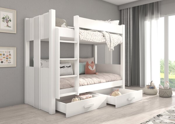 Patrová postel 80x180 DAPRIA - bílá