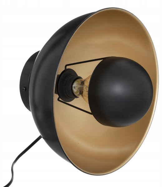 Nástěnné svítidlo kovové moderní černé lampa na zeď Ø 29 cm
