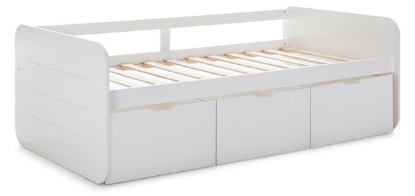 Bílá dětská postel s úložným prostorem 90x190 cm Abbott – Marckeric