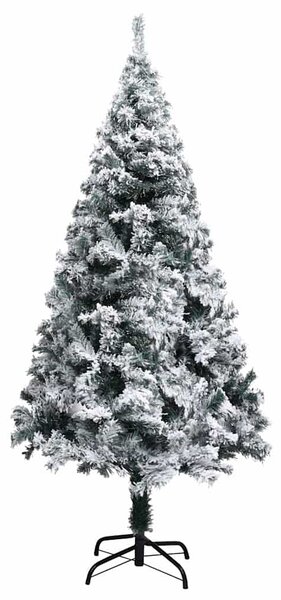 Umělý vánoční stromek zasněžený zelený 150 cm PVC 320963